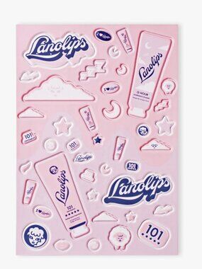 Lanolips - 101 Ointment & 12 Hour Overnight Lip Mask Puffy Sticker Sheet